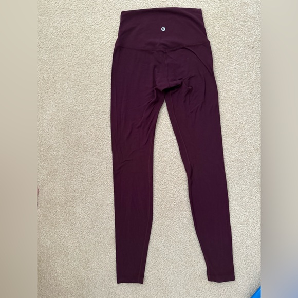 Lulu Maroon Align Leggings - Picture 2 of 3